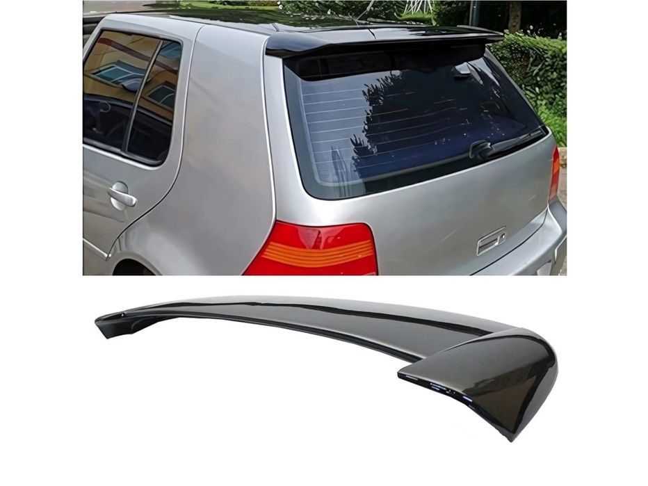 Volkswagen Golf 4 1997-2006 рр. Спойлер DPT V-1 (HB, чорний глянець)