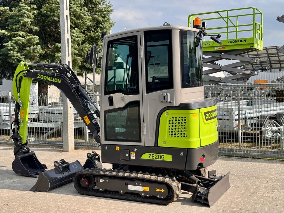 Zoomlion ZE20G Silnik KUBOTA 3 łyżki szybkozłącze hydrauliczne złącza pod młot wiertnicę osprzęt FABRYCZNIE NOWA Premium  ZOOMLION ZE20G I Silnik KUBOTA I 3 ŁYŻKI I Szybkozłącze Hydrauliczne