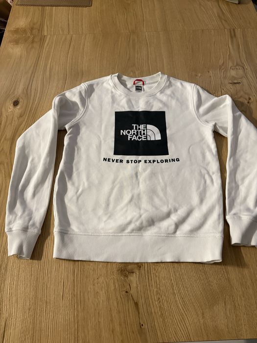 Biała bluza chłopięca The North Face, 164cm
