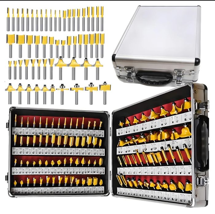 Frezy do drewna w walizce 100 szt