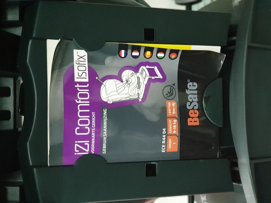 Cadeira auto besafe isofix. Grupo 1 (9-18 kg).