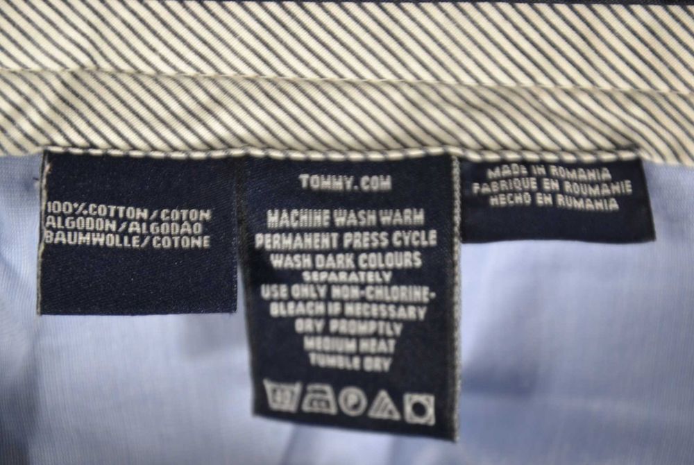 TOMMY HILFIGER Brooklyn Chino Spodnie Męskie 33/32 Oryginalne Super Stan