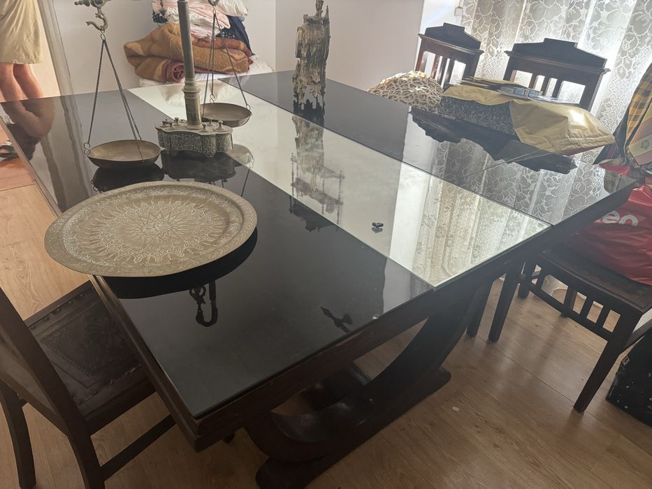 Conjunto Vintage Mesa e 4 Cadeiras
