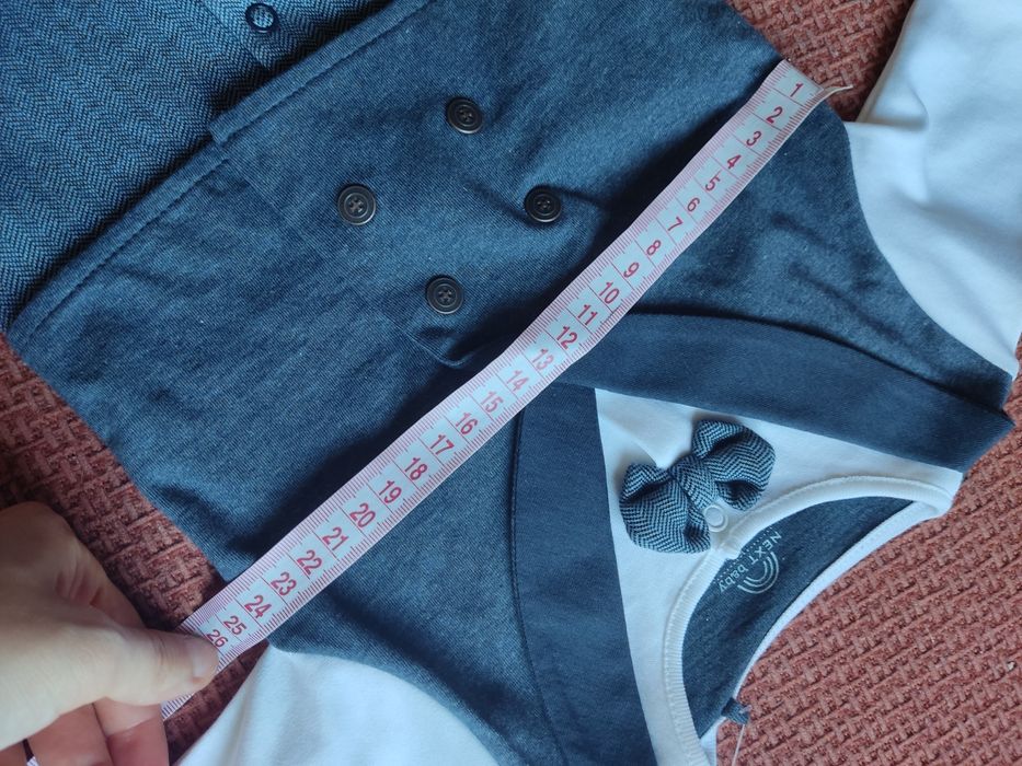 Святковий костюм, чоловічок Next 0-3 міс, комбез для хлопчика