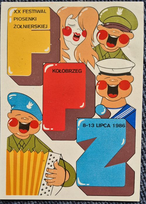 Festiwal Piosenki Żołnierskiej Kołobrzeg 1986 i 1988 r. programy, śpiewnik