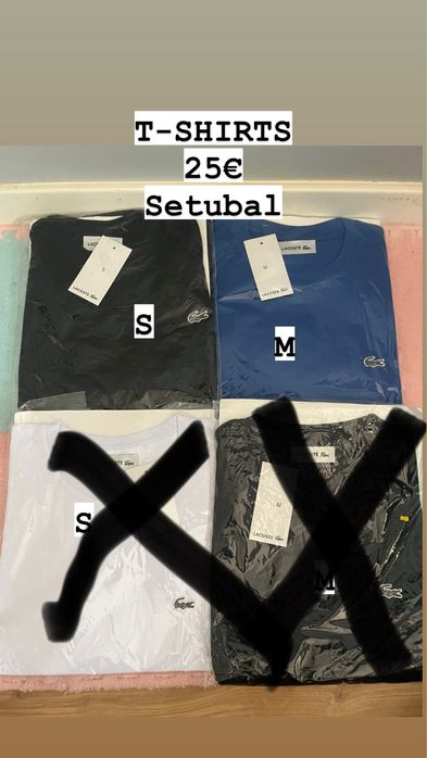 Tshirts S e M - setubal