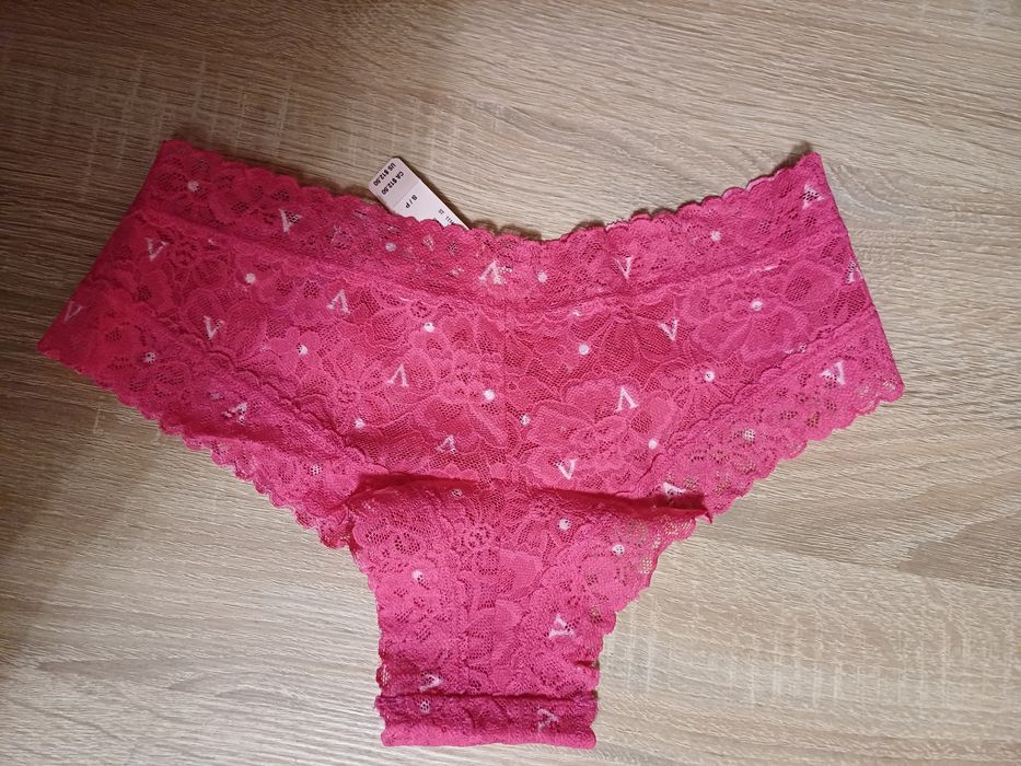 Трусики мережані бежеві Victoria's Secret, La vivas