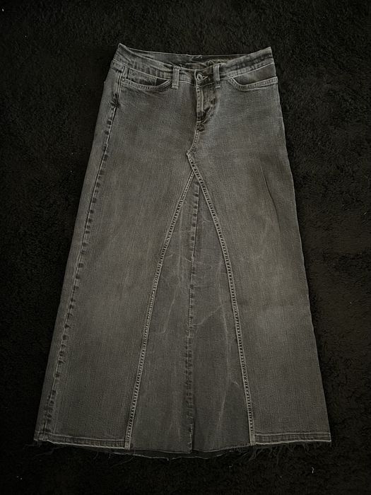 джинсова спідниця максі y2k