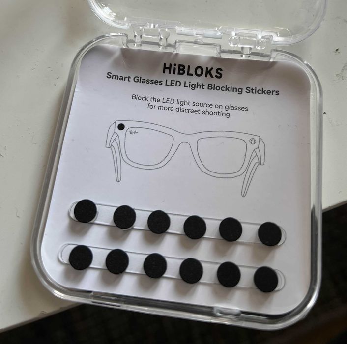 Naklejka 3D blokujaca LED dla Ray Ban Meta smart glass 1szt Warszawa ...