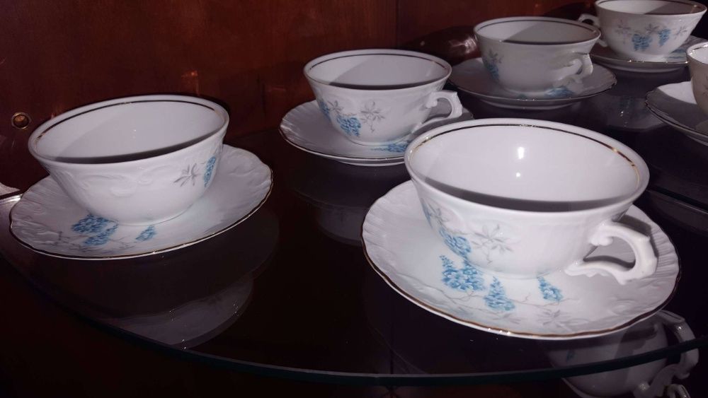 Serviço de chá de 15 peças vista alegre