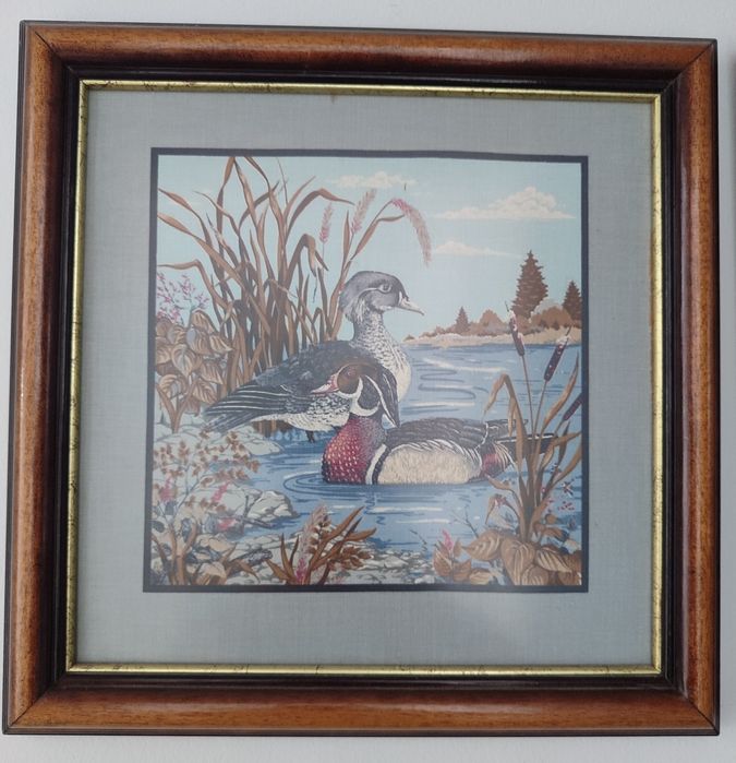 Conjunto de quadros com patos