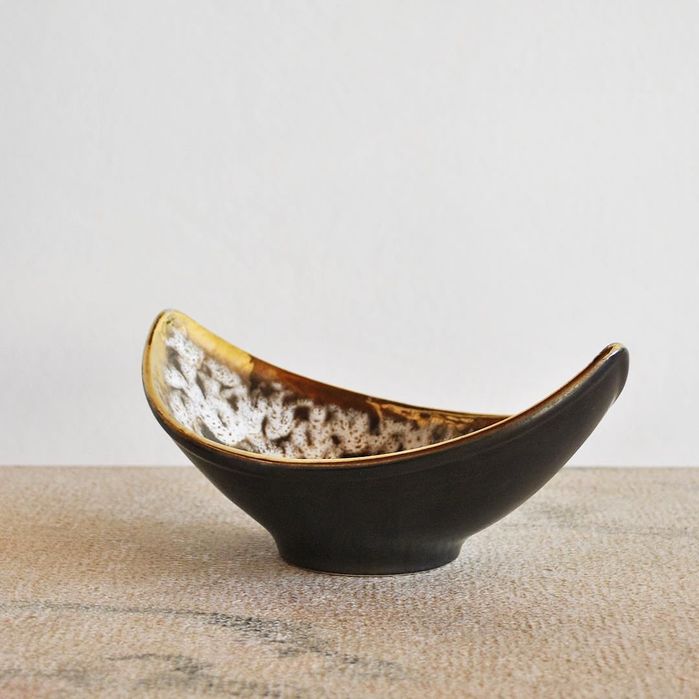 Conjunto de 5: Vaso, Jarra, Taças, Mid-century ceramics D&B Höhr, 1950