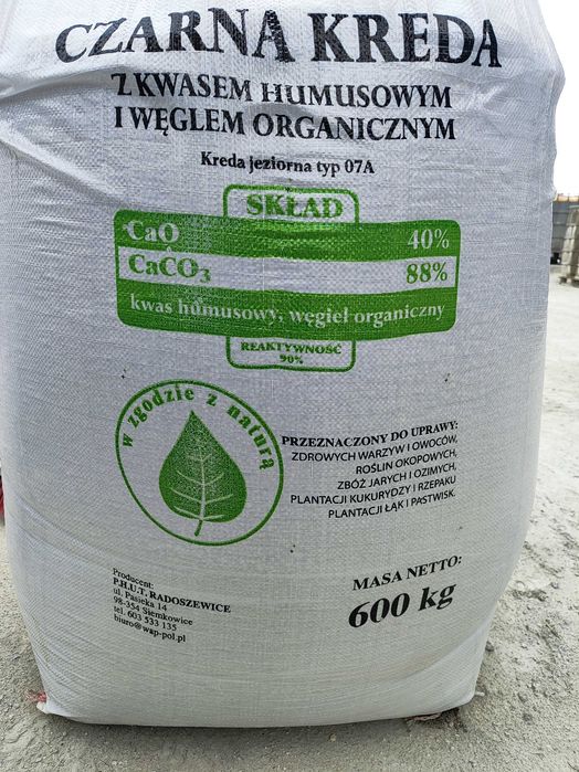CZARNA KREDA Jeziorna Typ 07A | kwas humusowy | PROMOCJA 24t +1 BB GRATIS