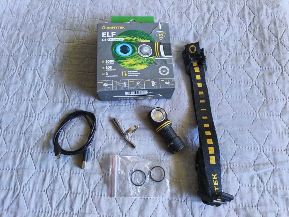 Latarka czołowa, kątowa armytek elf c1 białe(zimne) światło