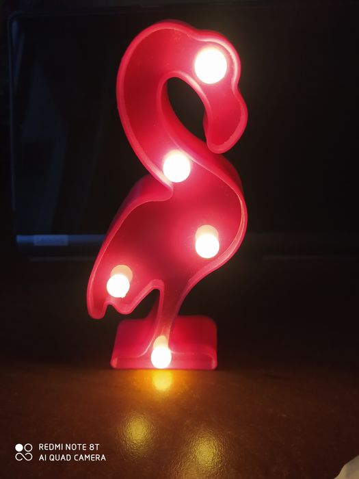 Ночник фламинго розовый