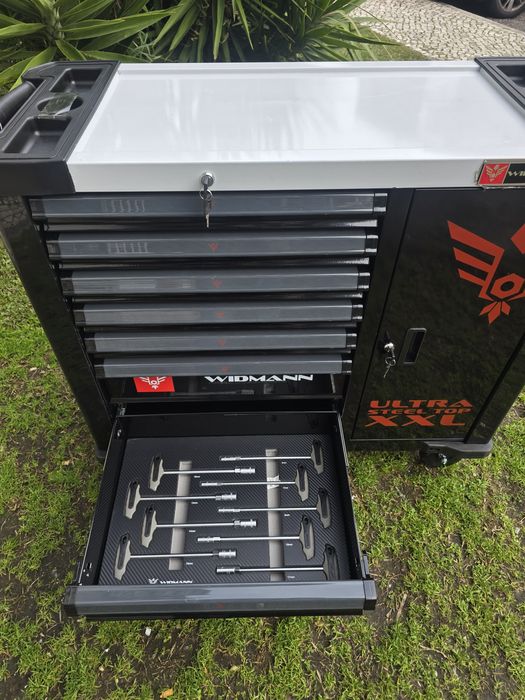 Carrinho de ferramentas XXXL 7 gavetas completas novo