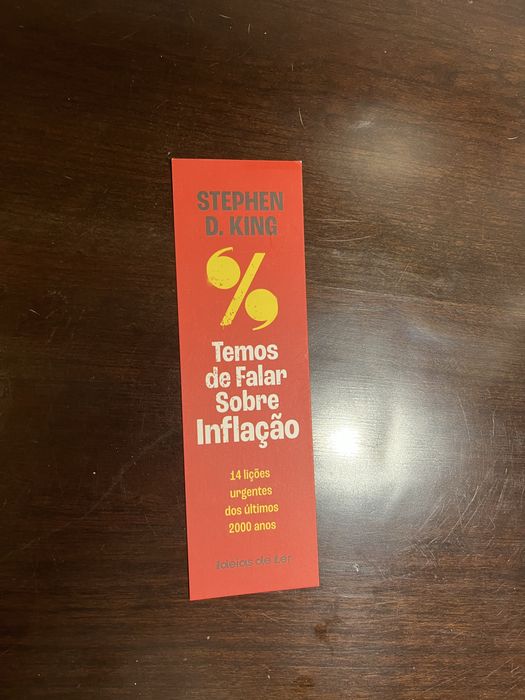 Livro “Temos de falar sobre inflação” por Stephen King