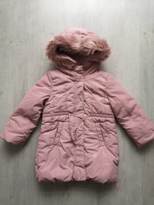 Kurtka zimowa r.104 płaszczyk z kapturem