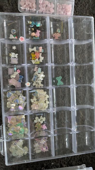 Lote de acessórios para unhas