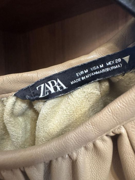 Шорты кофта ZARA экокожа