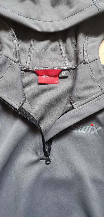 Bluza Swix z kapturem sportowa do biegania rowerowa M