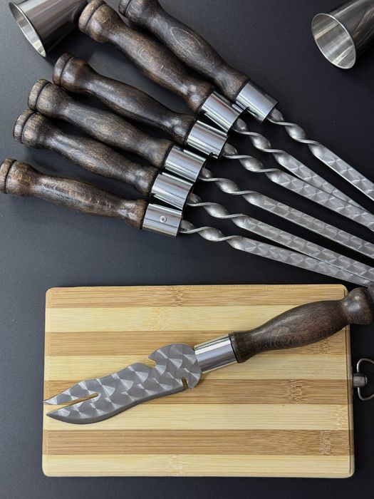 Набір шампурів в кейсі BS97 Шампура для шашлыка в кейсе на подарок