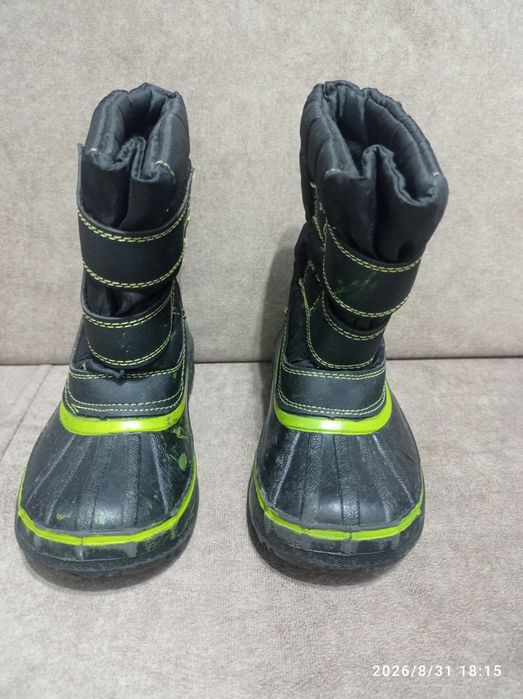 Buty 25 śniegowce chłopięce na rzepy odblaski zima