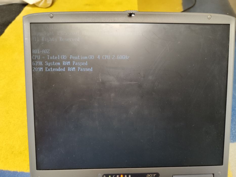 Portátil Acer aspire 1603