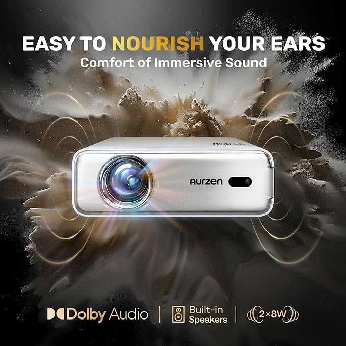 AURZEN EAZZE D1 4K Inteligentny Projektor Netflix 5G WiFi Bluetooth