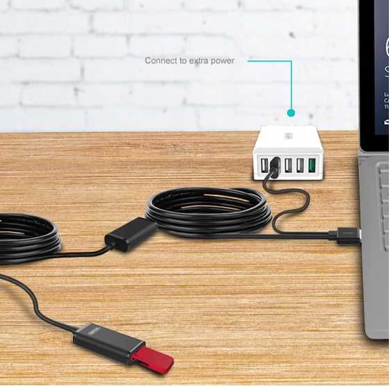 Kabel USB 20metrów