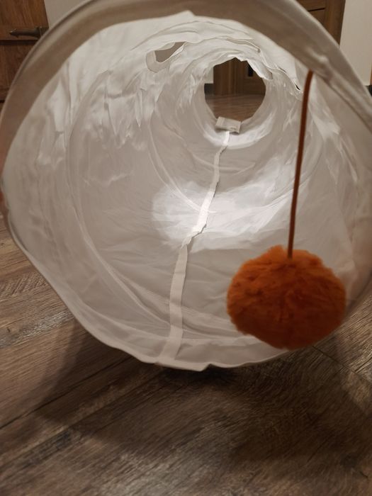 Тунель ігровий для котів Ikea Utsådd Білий Іграшки для тварин Аксесуар