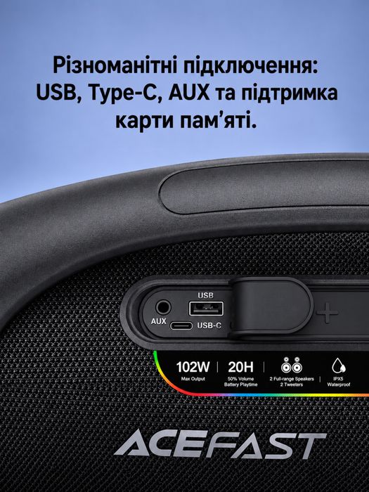 НОВИНКА ВЕРЕСНЯ, Acefast K11 pro, портативна колонка