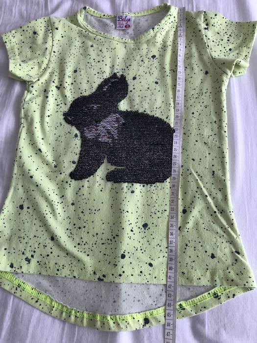 Koszulka z królikiem/cekiny