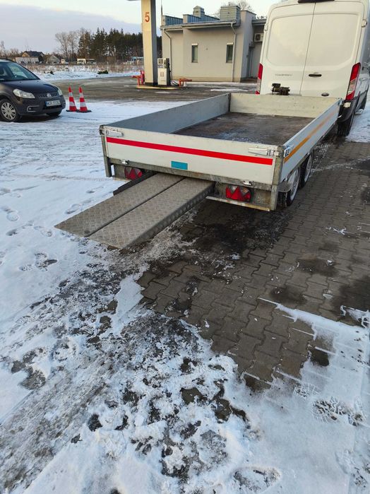 Przyczepka DMC 2t wciągarka najazdy pod minikoparke