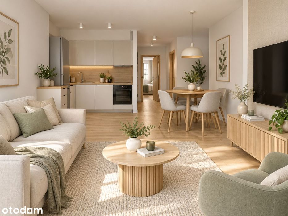 3 pokoje | 49,52 m² | Kwietny Ogród | Czechów | 5. piętro