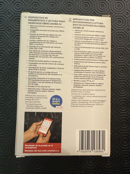 Dispositivo de diagnostico para todas as marcas