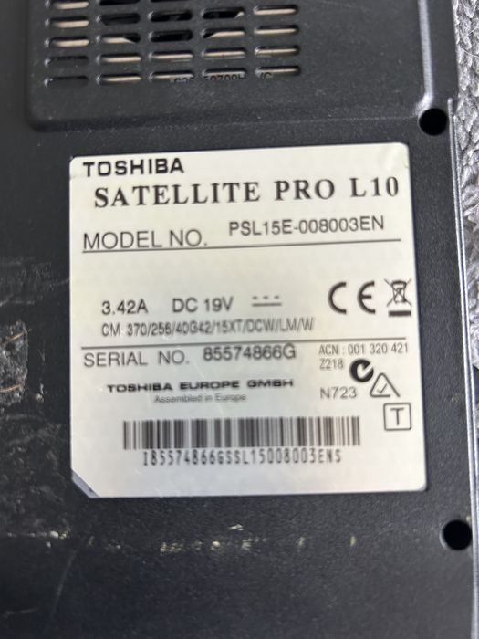 Laptop Toshiba uzywany