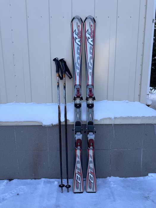 Комплект лижі Nordika з ботинками Salomon, палки Rossignol