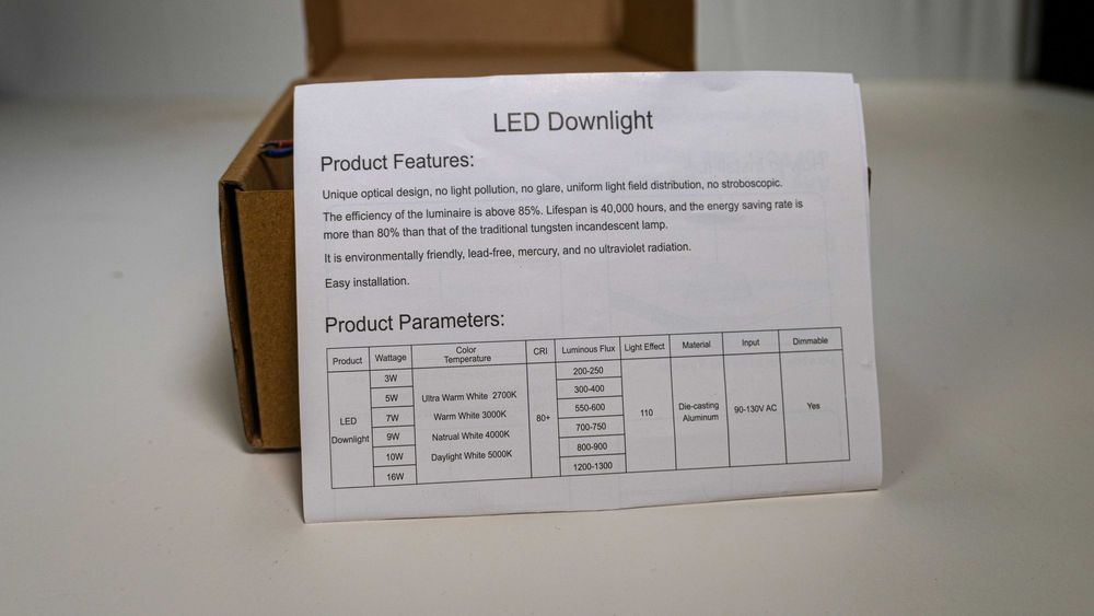 LED светильники врезные