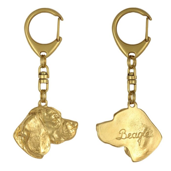 Beagle brelok pozłacany Art-Dog