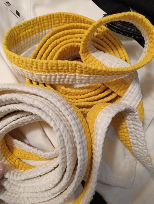 Calças e jaqueta de karaté