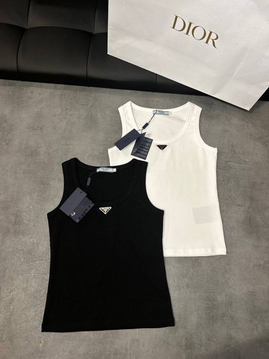 Майка Prada рубчик,хлопок