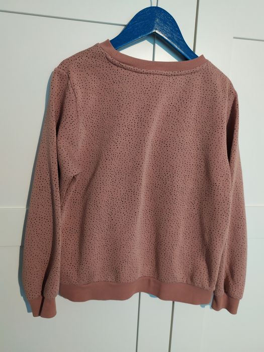 H&M bluza królik kropki 134/140