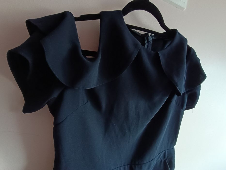 Kombinezon Krótki Letni Elegancki Odkryte Ramiona  Top Shop 40