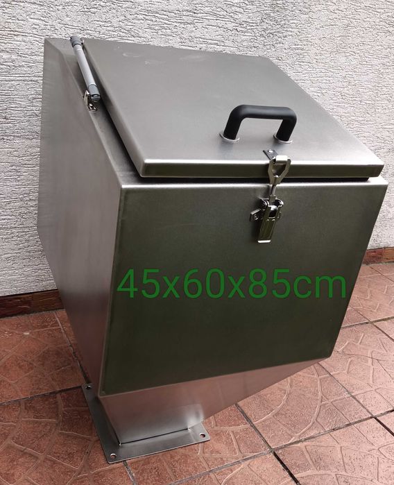 Zbiornik na ekogroszek ze stali nierdzewnej zasobnik ,kosz.