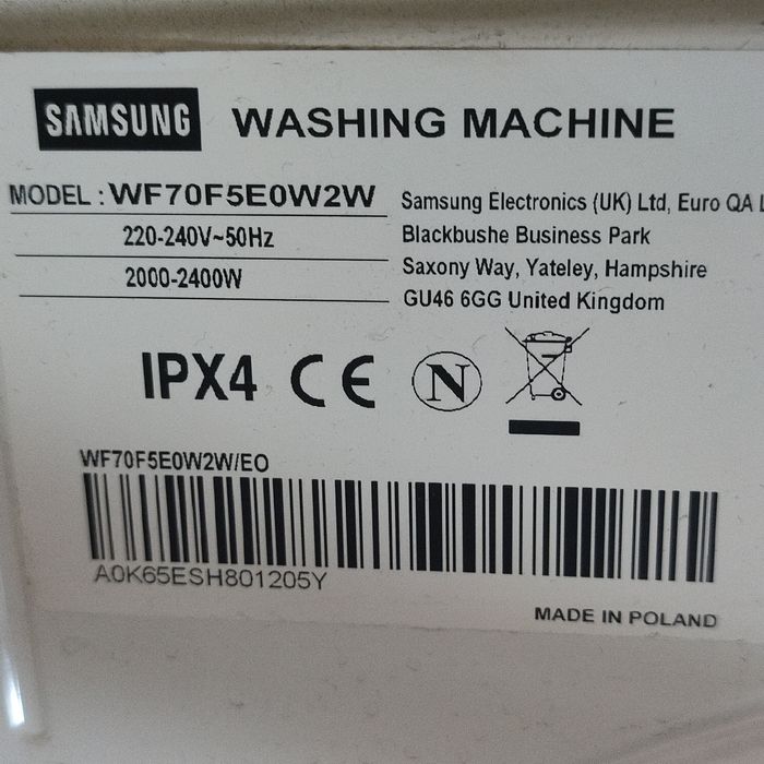 Silnik do pralki Samsung WF70F5E0W2W