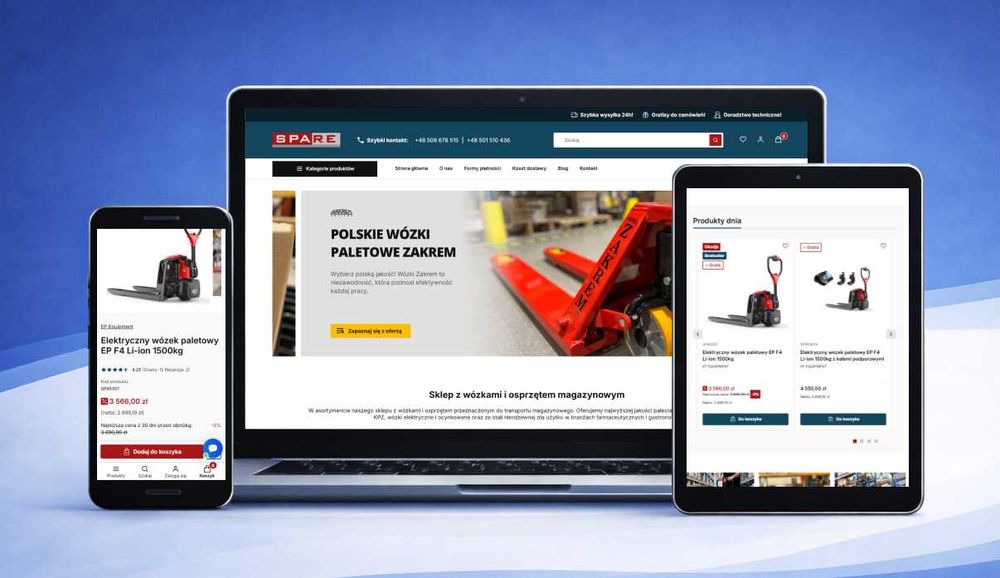 Strony Internetowe, Sklepy Internetowe: IdoSell, Shoper, WordPress