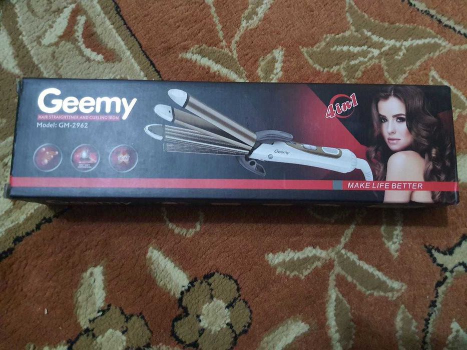 Утюжок выпрямитель плойка для укладки волос гофре geemy gm-2962, 71