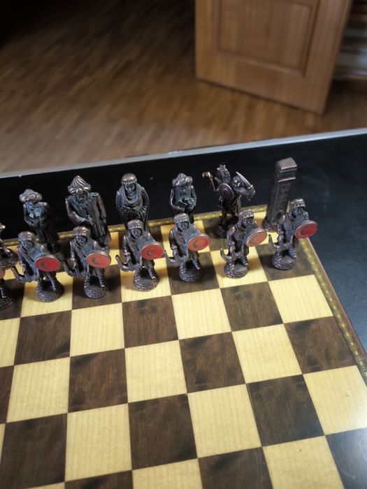 Jogo de xadrez de coleção - Peças de metal