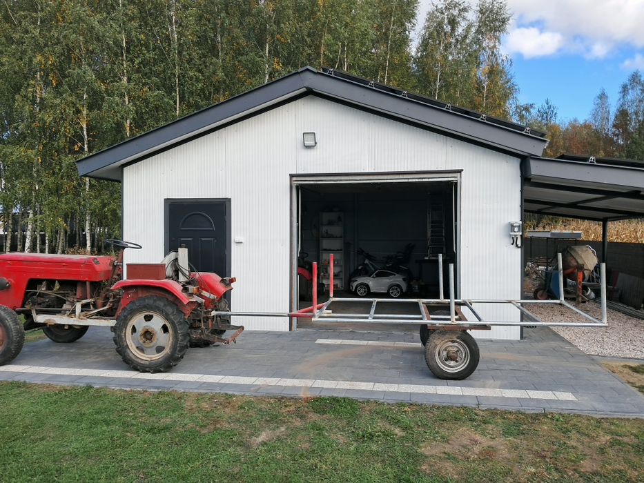 Traktor SAM+ przyczepka+ pług do sniegu.Sprawny.Podnosnik hydrauliczny